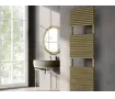 Uscător de prosoape decorativ LOJIMAX, colecția SIRIUS PLUS Lățime 600 mm. Înălțime 1700 mm. alb mat
