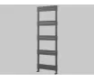 Uscător de prosoape decorativ LOJIMAX, colecția ELEGANT LINE Lățime 600 mm. Înălțime 1700 mm. alb mat