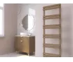 Uscător de prosoape decorativ LOJIMAX, colecția SORTE LINE Lățime 400 mm. Înălțime 1200 mm. alb mat