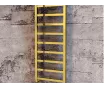Uscător de prosoape decorativ LOJIMAX, colecția PERLA LINE Lățime 400 mm. Înălțime 720 mm. alb mat