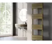 Uscător de prosoape decorativ LOJIMAX, colecția BENOIT DOUBLE LINE Lățime 300 mm. Înălțime 860 mm. alb mat
