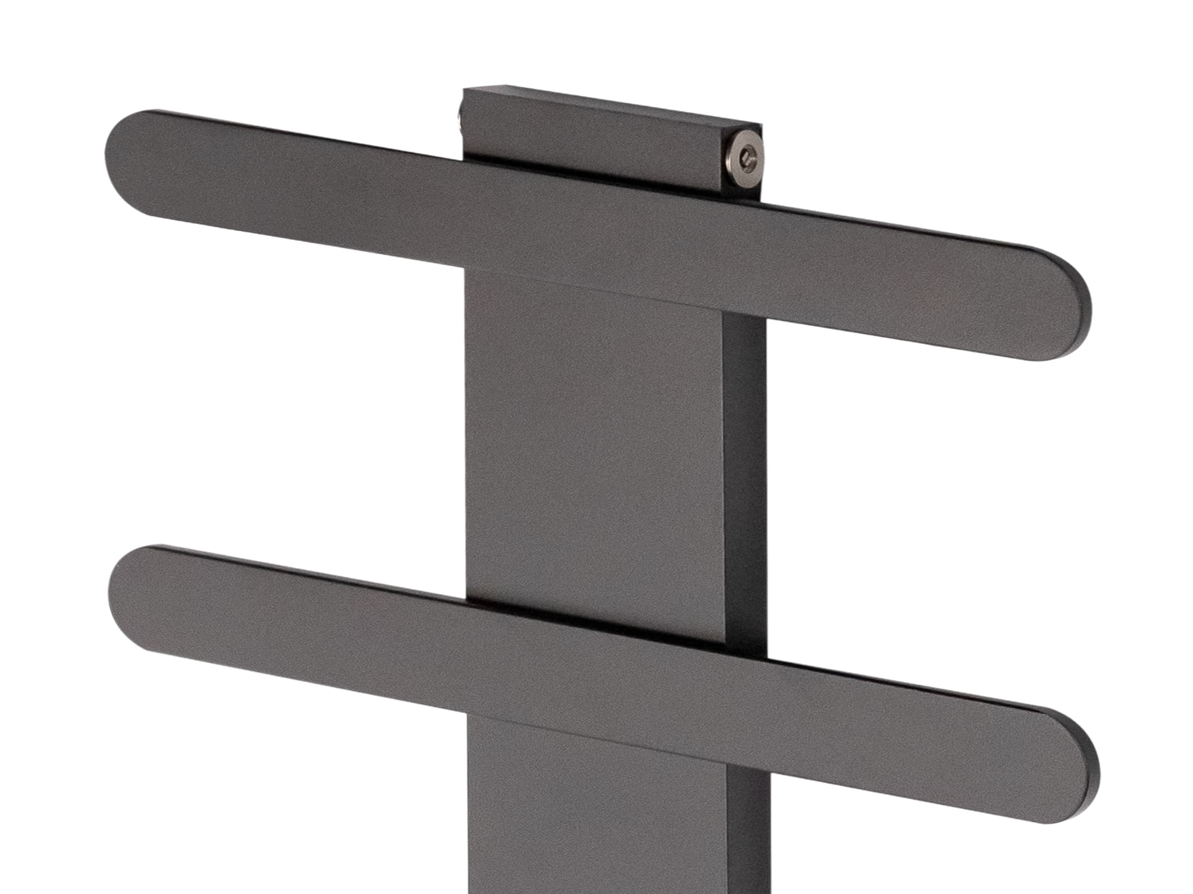 Дизайнерский полотенцесушитель LOJIMAX, коллекция BALLOSS STYLE Высота 340 мм. Ширина 400 мм. антрацит мат