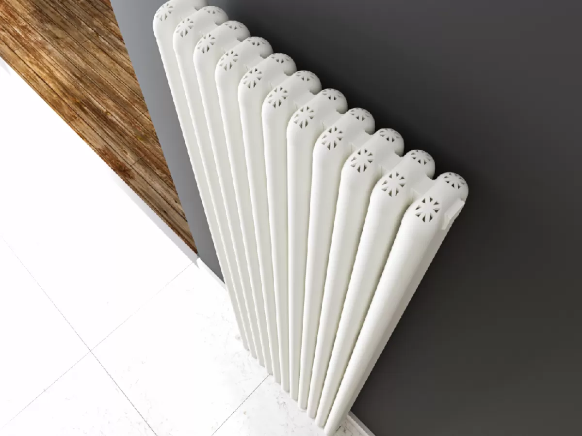 Calorifer decorativ LOJIMAX, colectia  CAST PLUS inaltimea 300 mm. latimea 224 mm. alb mat