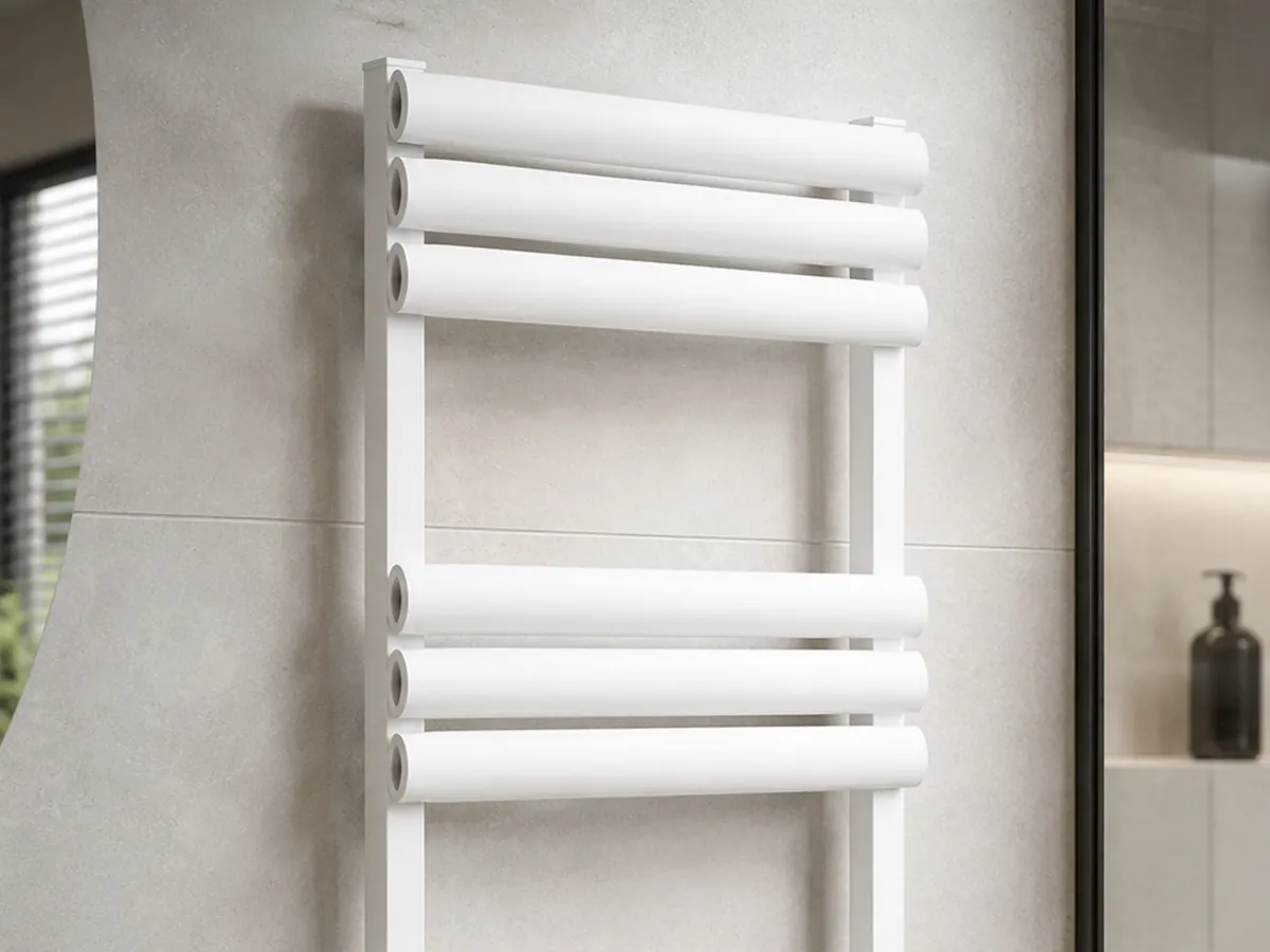 Uscător de prosoape de design LOJIMAX colecția TALIA 1550x500 mm, Alb