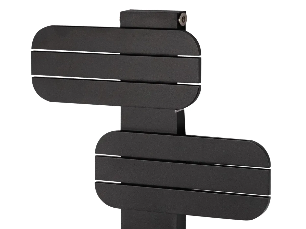 Uscător de prosoape de design LOJIMAX colecția BAMITO 1070x500 mm, Negru