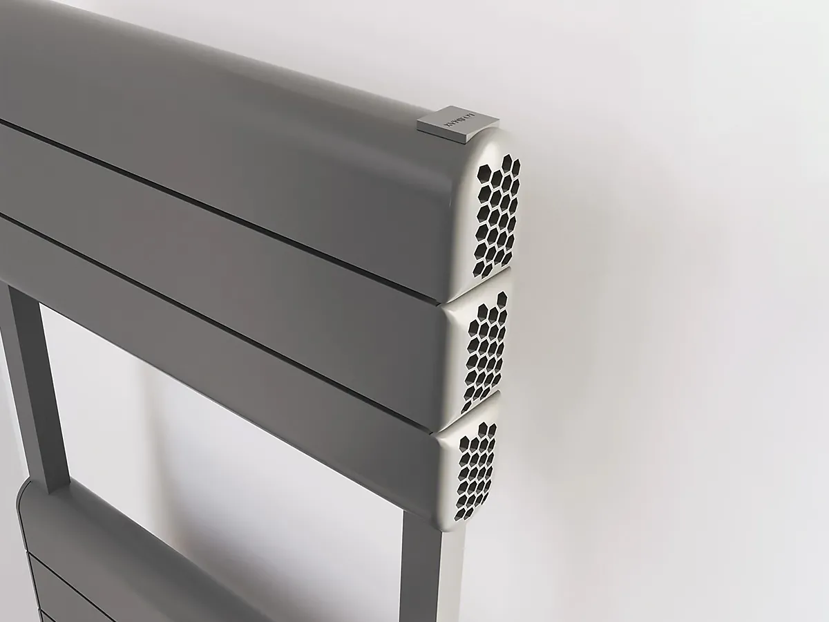 Uscător de prosoape decorativ LOJIMAX, colecția ABITA Lățime 300 mm. Înălțime 725 mm. alb mat