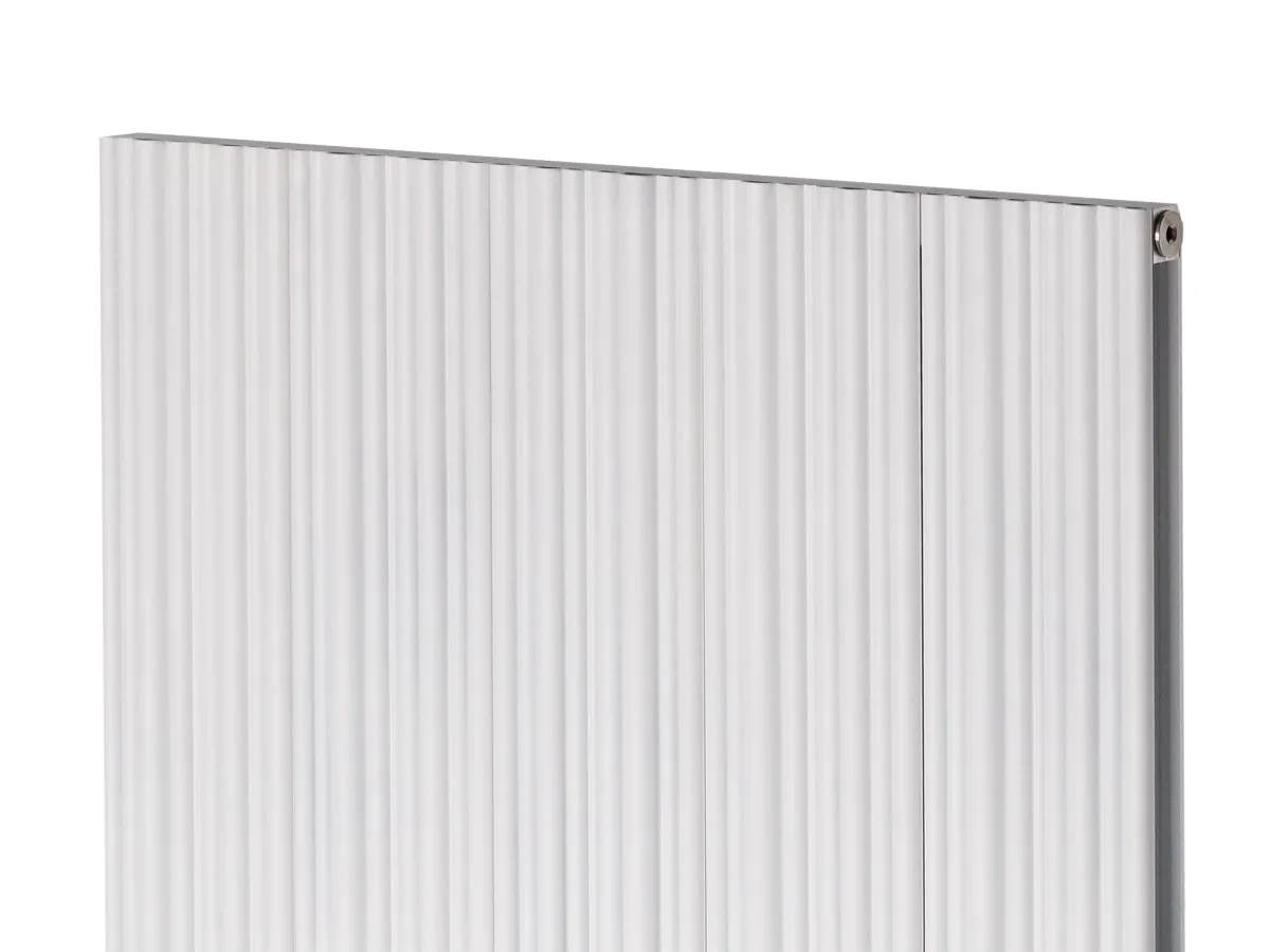 Calorifer decorativ LOJIMAX colecția BAMBOO DOUBLE 1400x479 mm, Alb