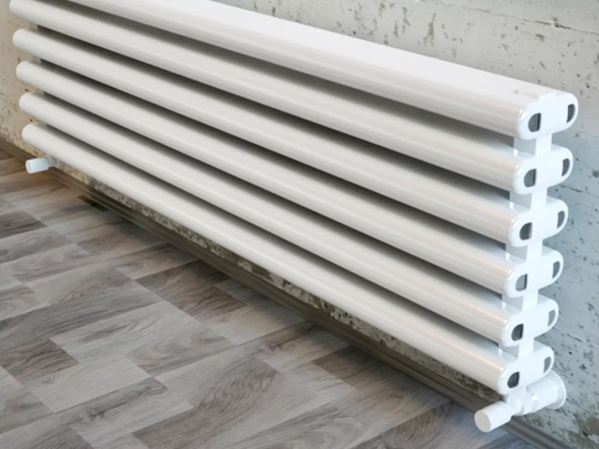 ALUMINUM HORIZONTAL RADIATOR RETRO HRZ inaltimea 800 mm. latimea 280 mm. alb mat
