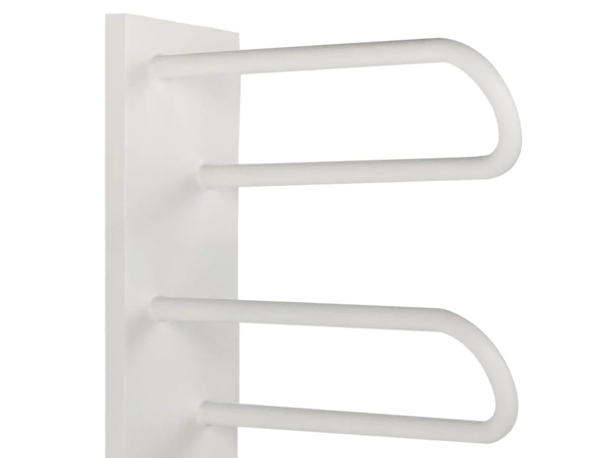 Uscător de prosoape de design LOJIMAX colecția PRUSIAS 1000x400 mm, Alb