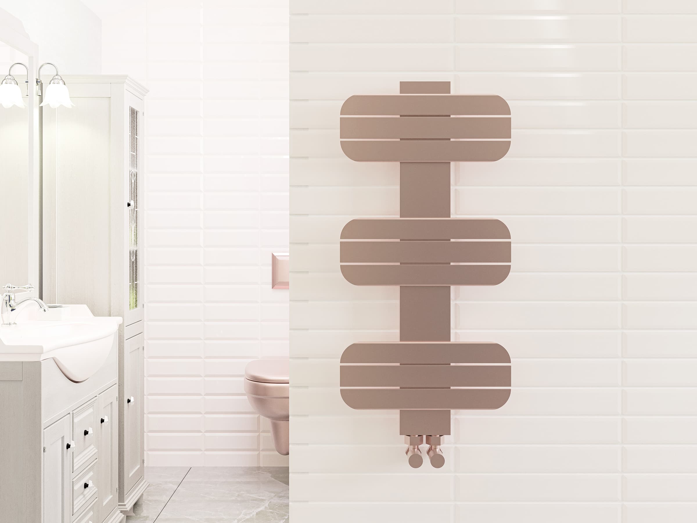 Дизайнерский полотенцесушитель LOJIMAX, коллекция DOSIA Высота 250 мм. Ширина 400 мм. RAL матовый kiwi